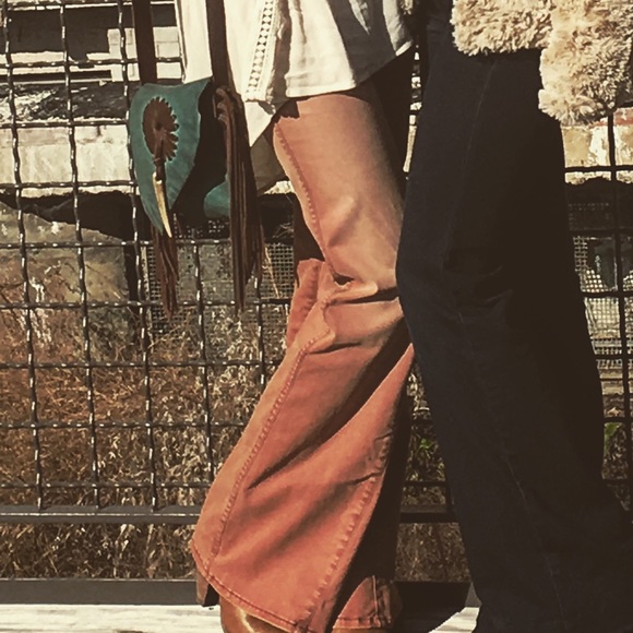 burnt orange bell bottoms